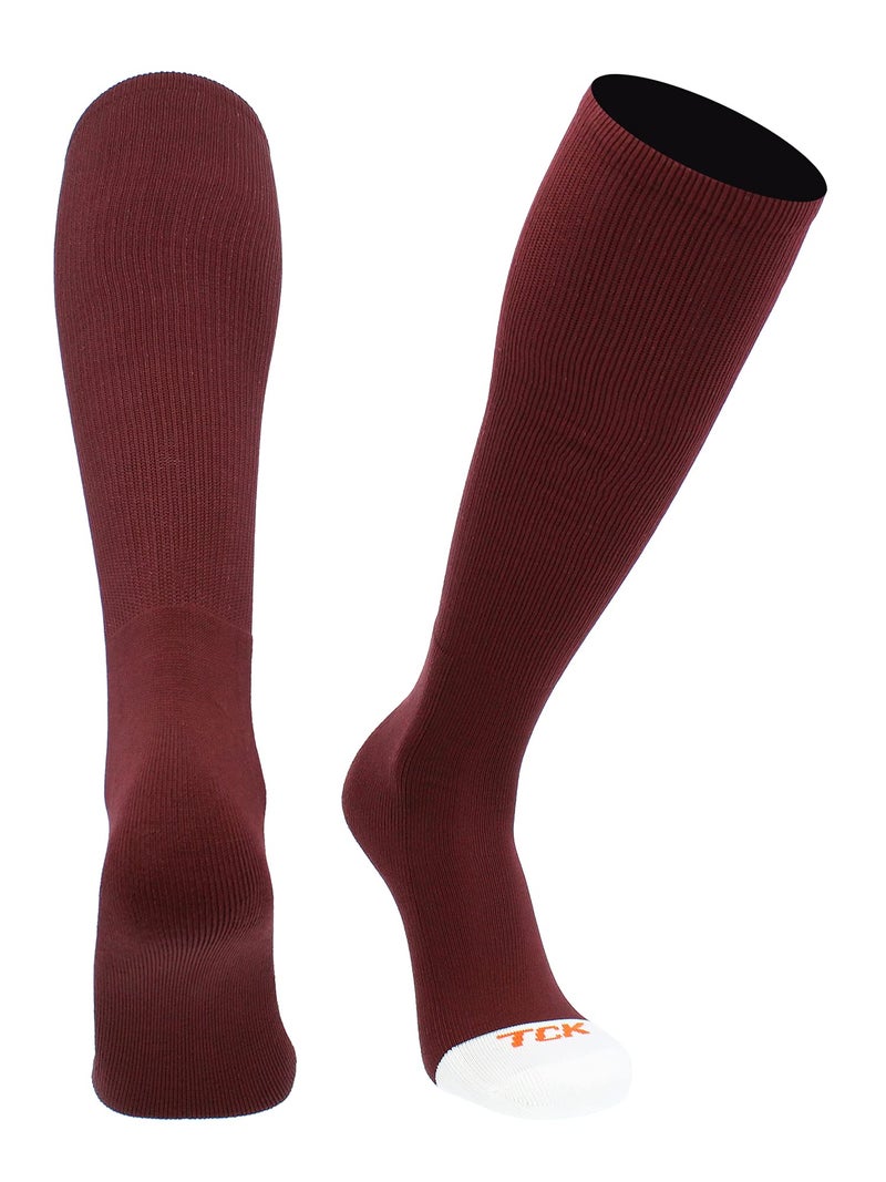 TCK Prosport Performance Tube Socks (Maroon, Medium) - Image 1